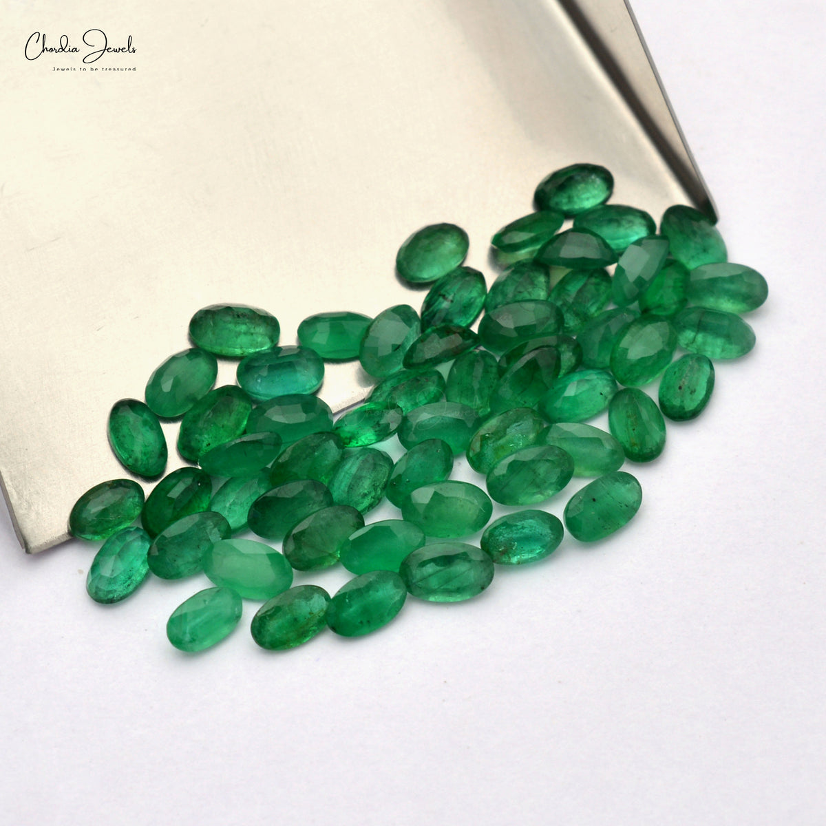 Natural outlets Emerald Oval Faceted Cut AAA Quality - 10 Pieces Lot For Sale Super Top Quality