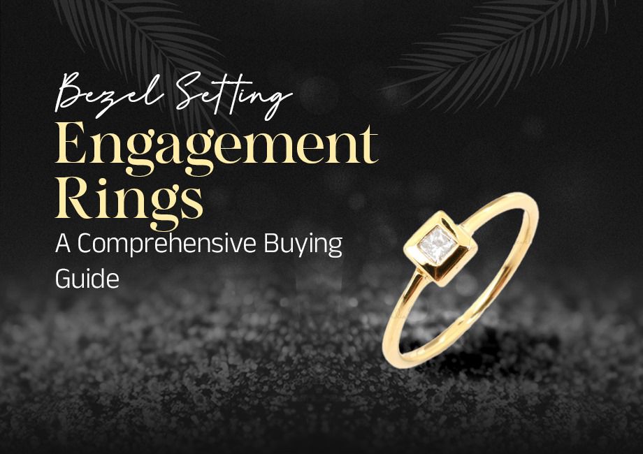 Bezel setting Engagement ring
