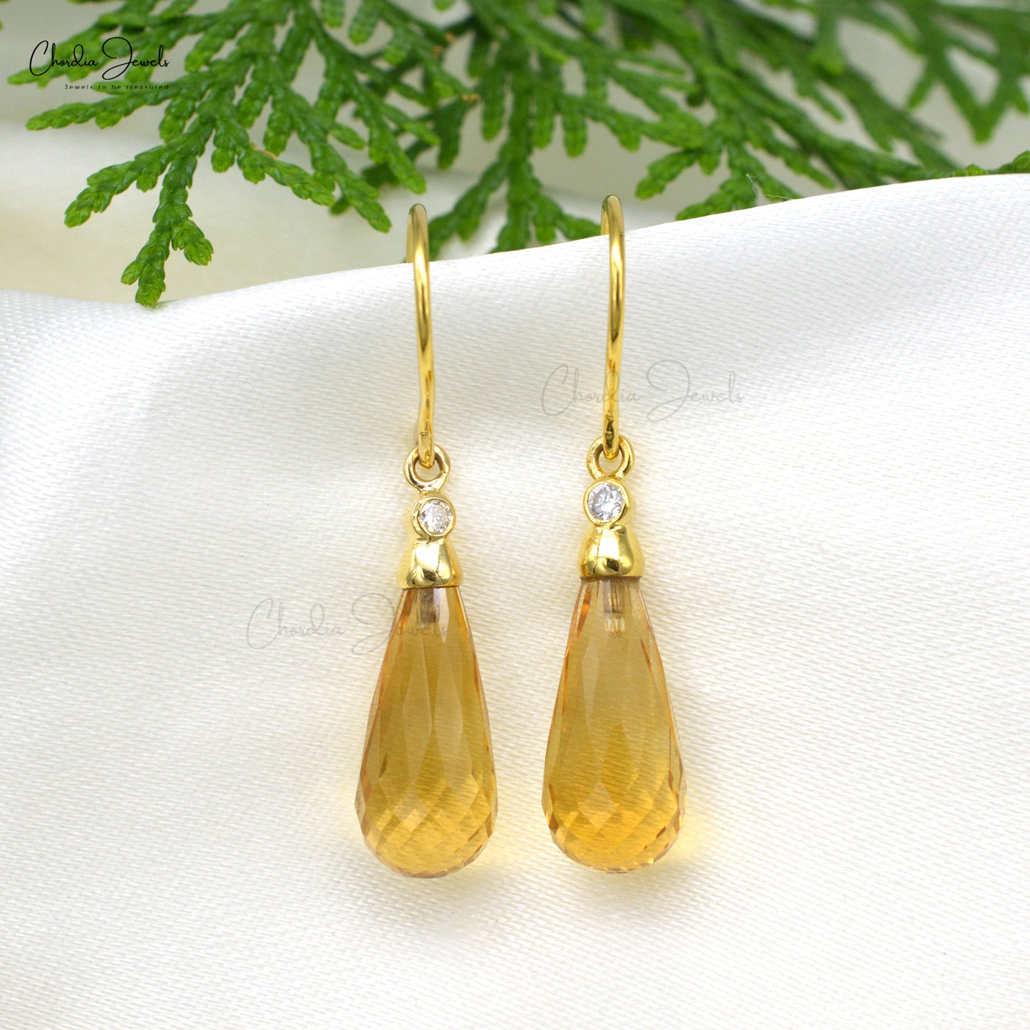 Genuine Citrine Earrings