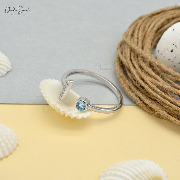 March droplet hot sale birthstone ring