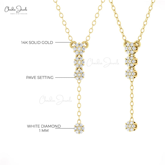 White Diamond Chain Necklace