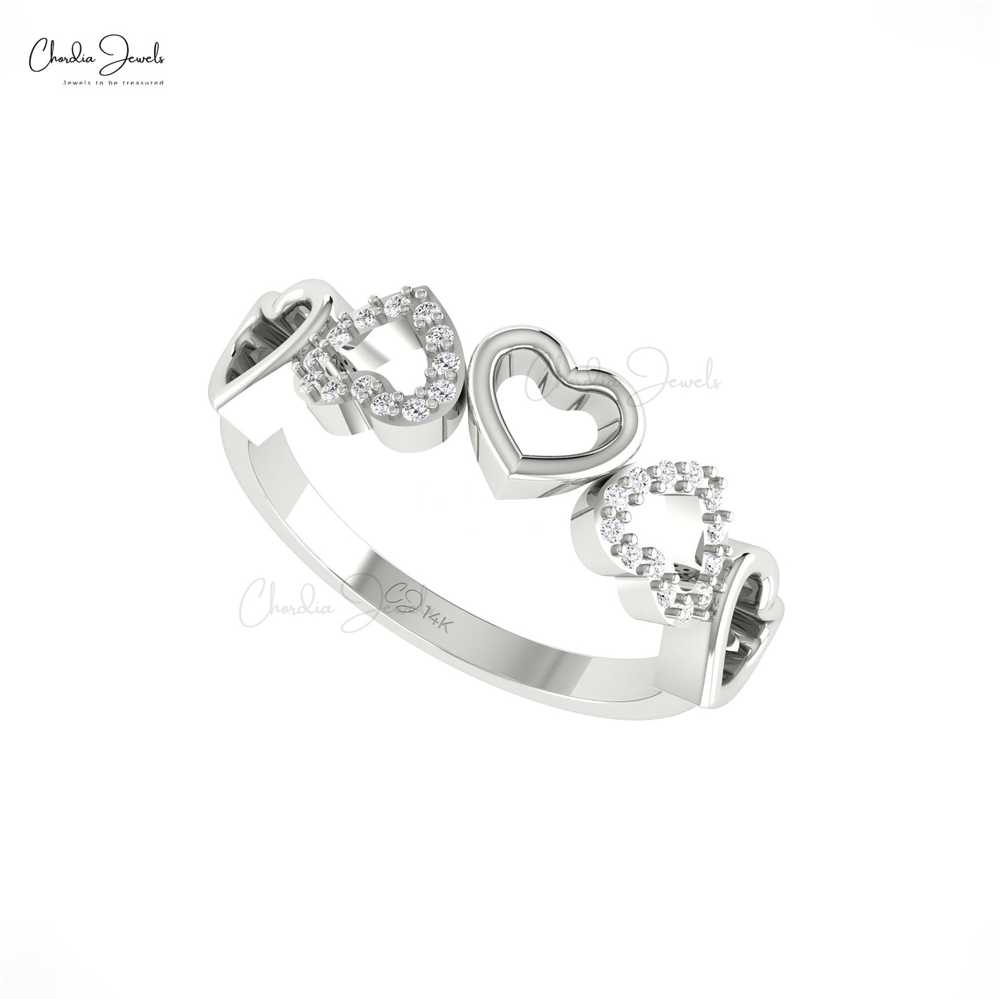 Five Heart Ring