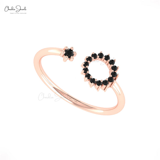 Black Diamond Circle Ring