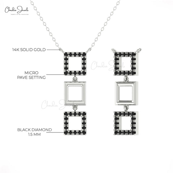 Pave Set Chain Necklace