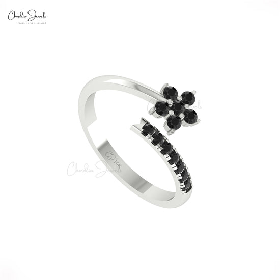 Black Diamond Cluster Ring