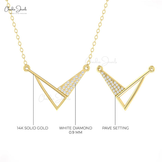 Double Triangle Necklace