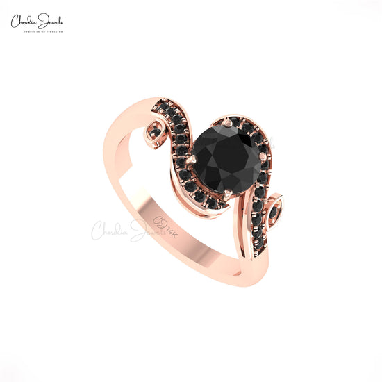 Real Black Diamond Ring