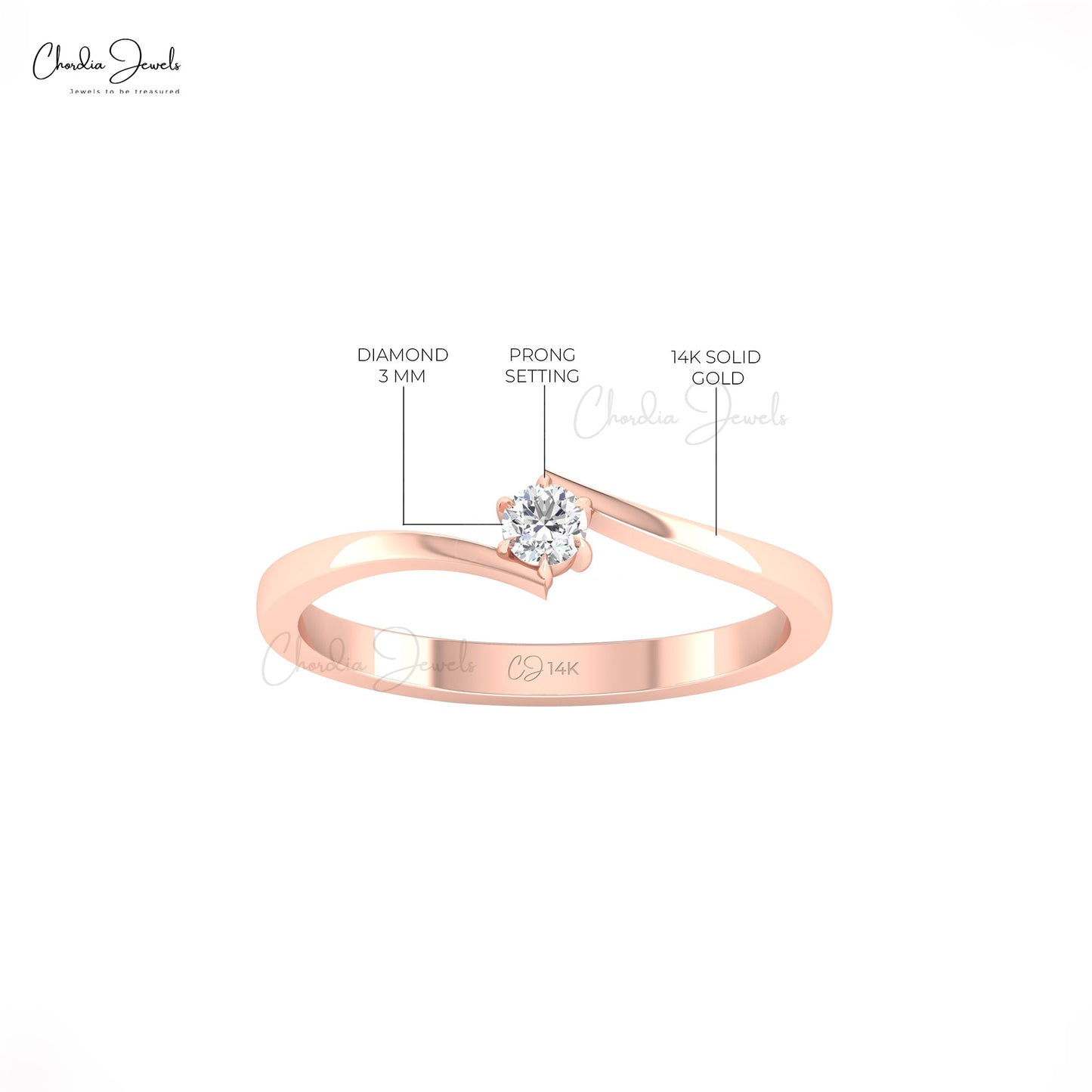 Dainty Solitaire Rings