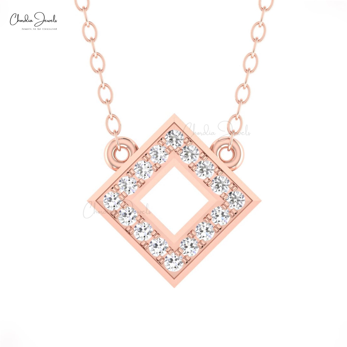 Natural Round Cut Diamond Necklace