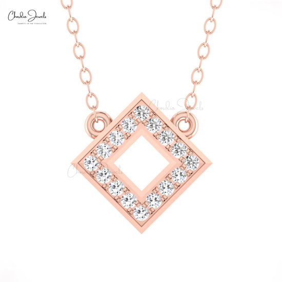 Natural Round Cut Diamond Necklace