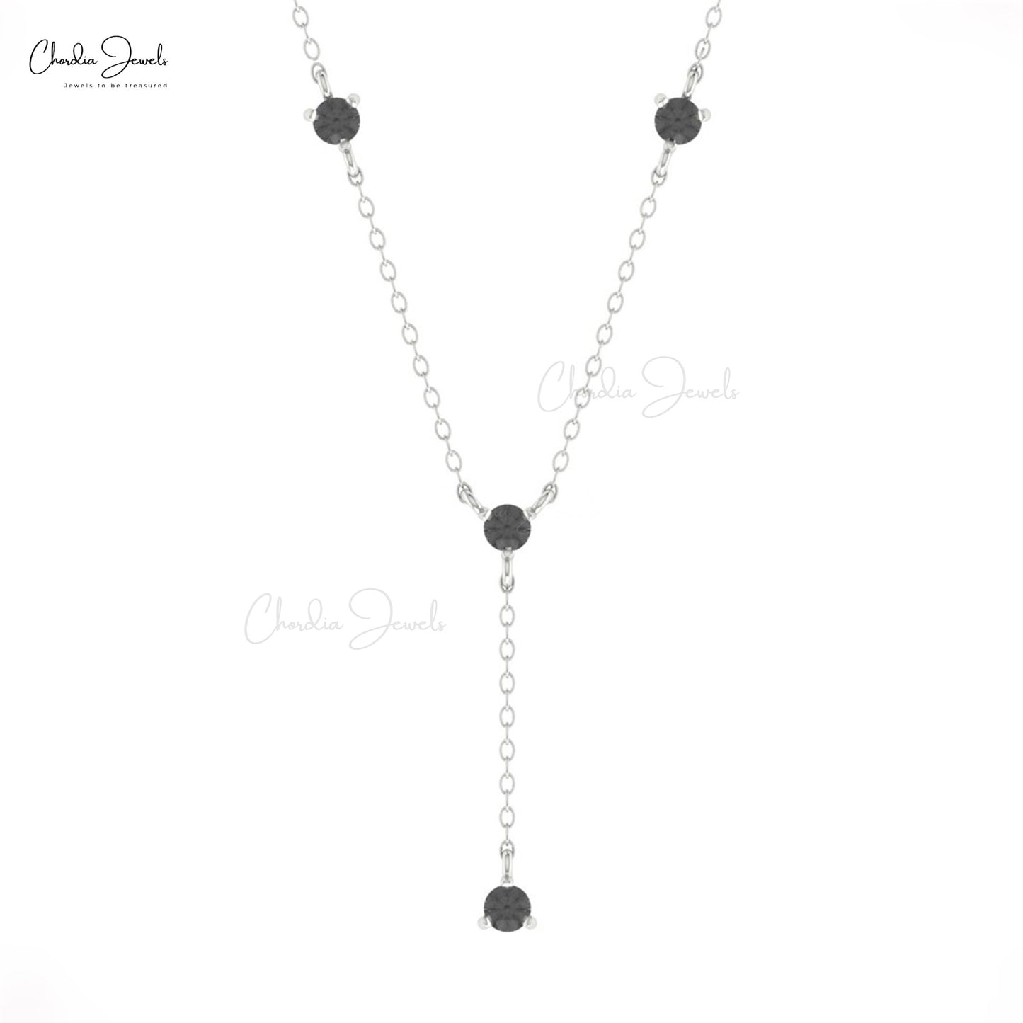 Four Stone Diamond Necklace