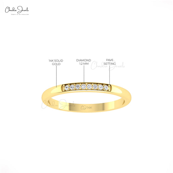 Pave Setting Gold Ring