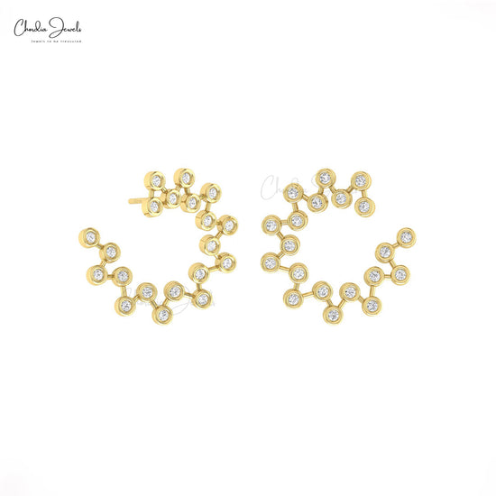 Cluster Earrings bezel