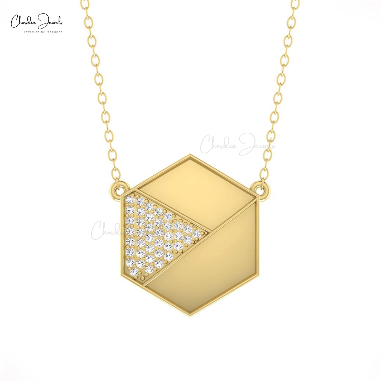 Hexagonal Shape Necklace