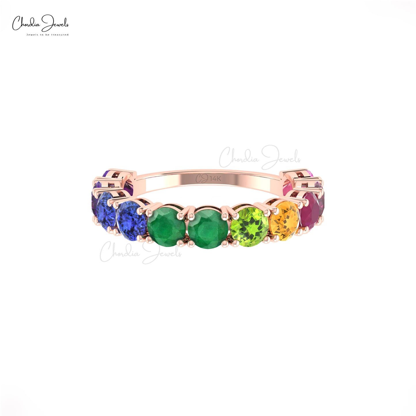 Multi Gemstone Ring