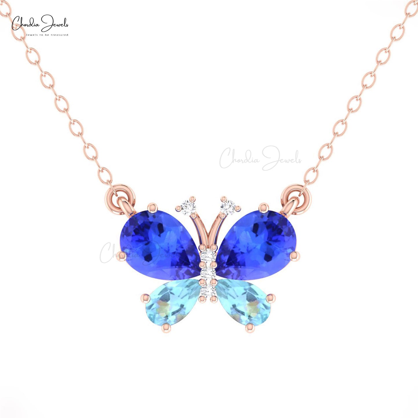 Aquamarine March Birthstone Necklace