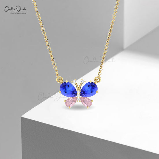 Diamond Butterfly Necklace