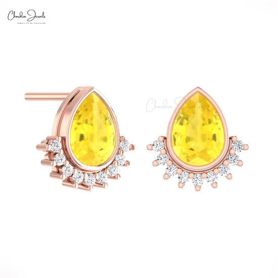 Real 14k Gold Flare Earings