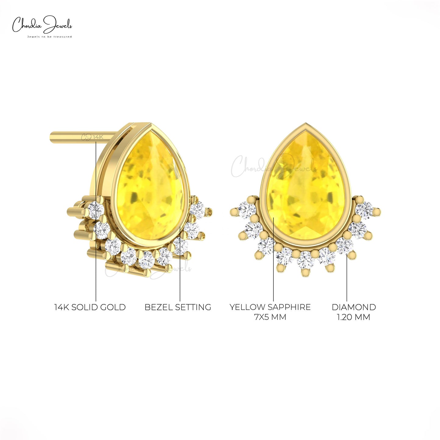 Dainty Diamond Earrings