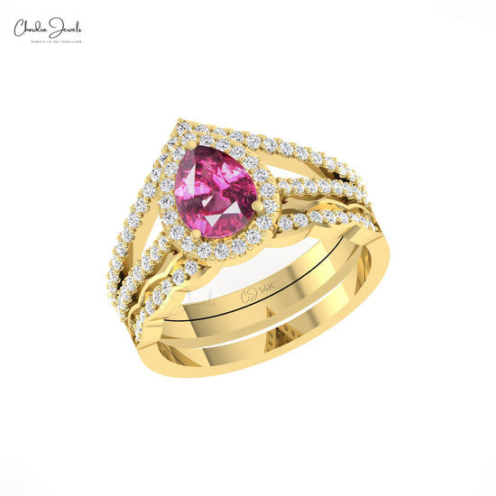 Halo Gemstone Ring