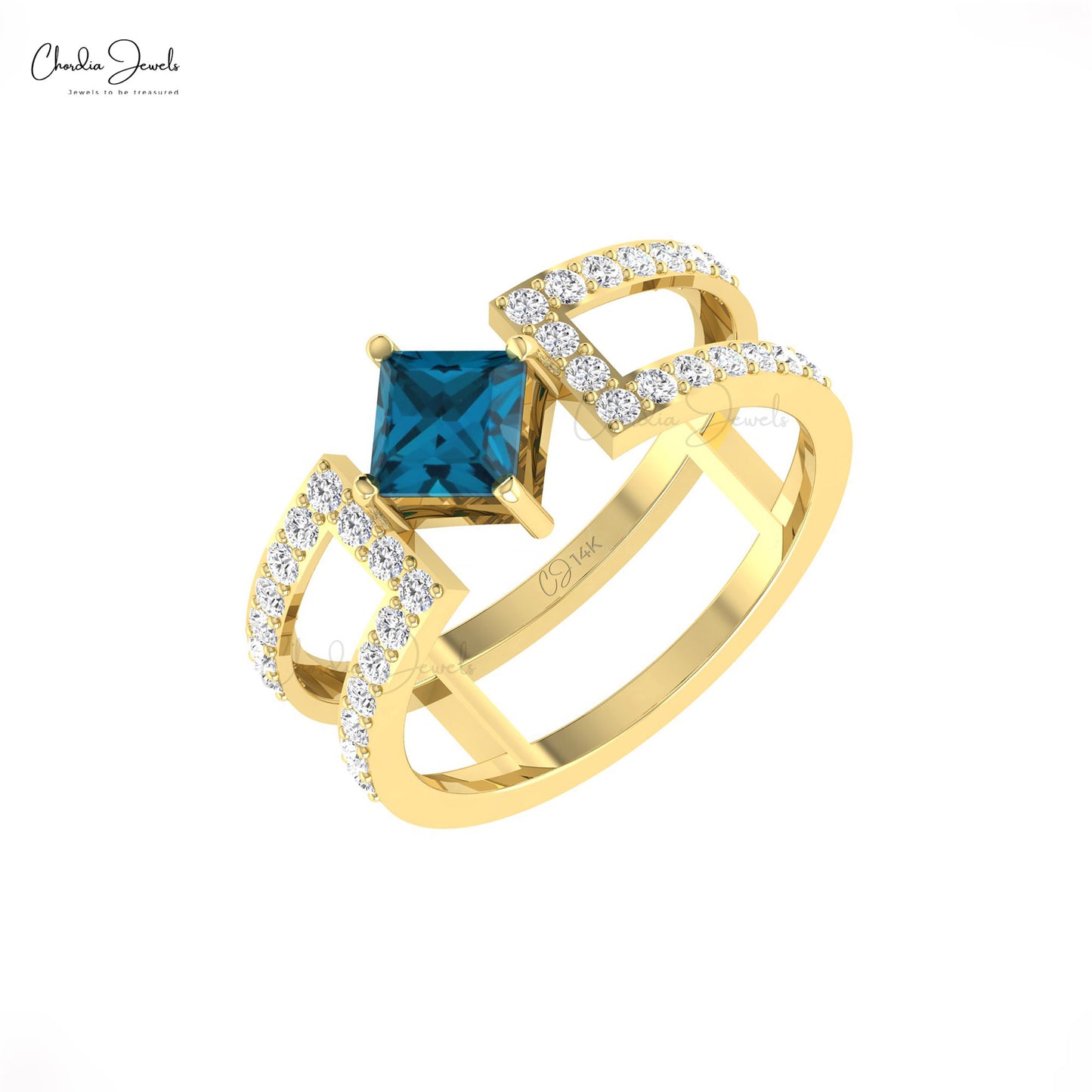 Genuine Blue Topaz Ring