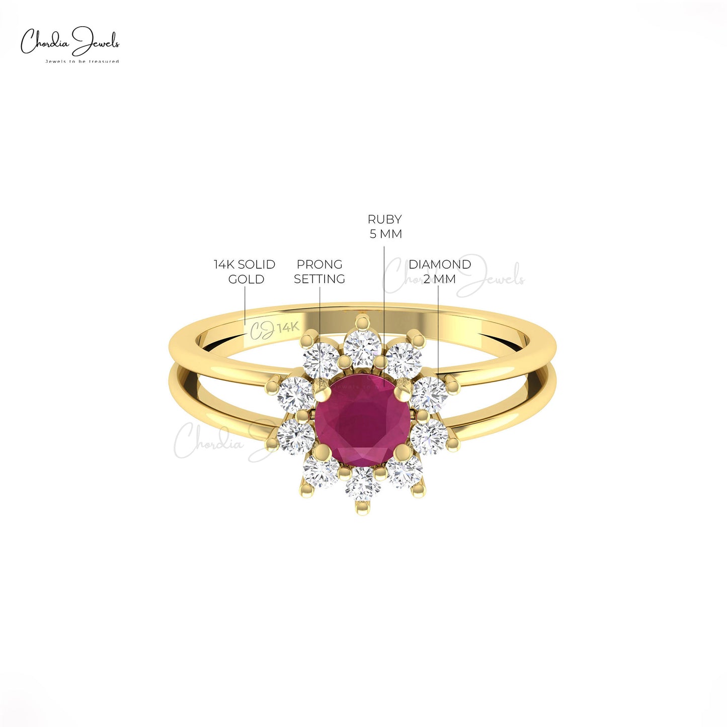 Ruby Diamond ring