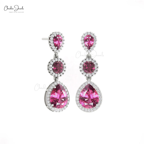 Diamond Halo Earrings