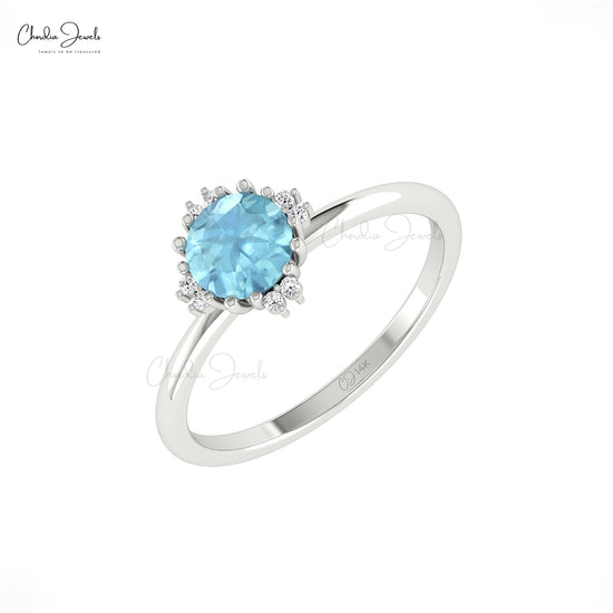 Elegant Aquamarine Ring