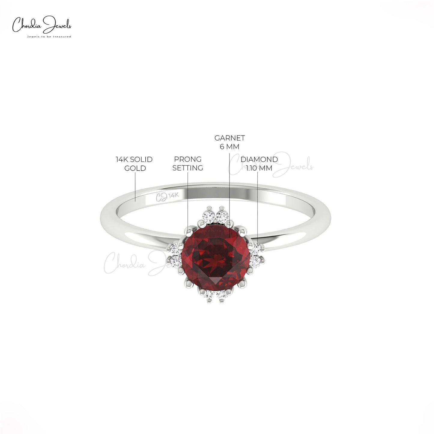 Delicate Gemstone Ring