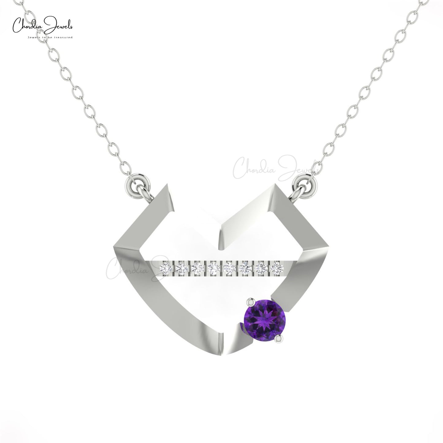 Diamond Accent Necklace For Her