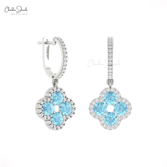 Diamond Halo Earrings