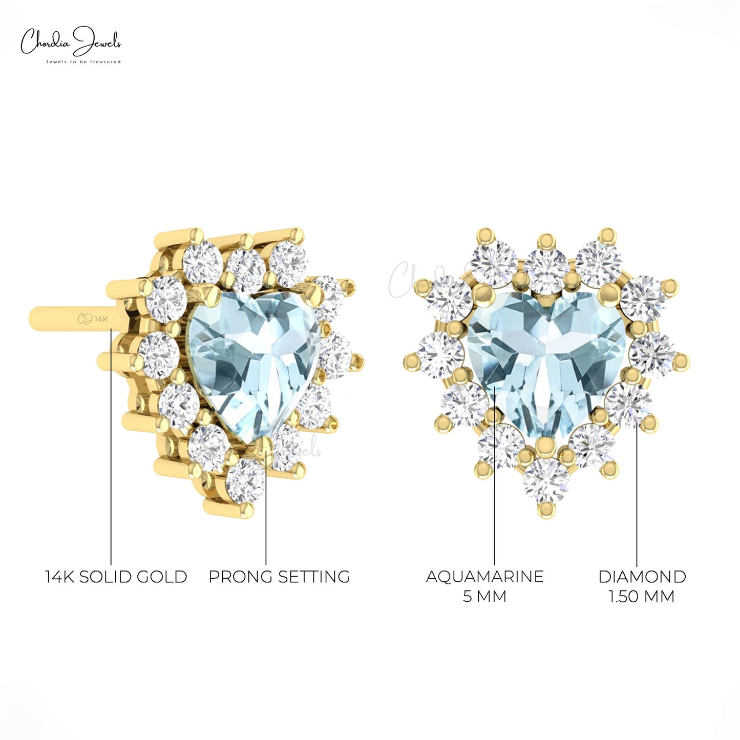 Diamond Halo Earrings