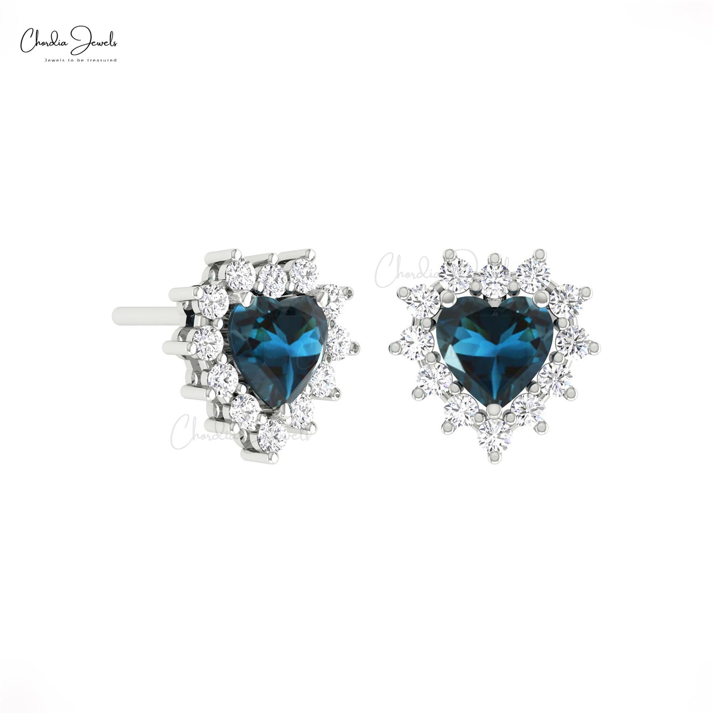 Halo Diamond Earrings