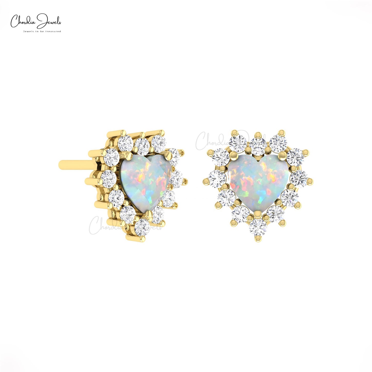 Diamond Halo Earrings