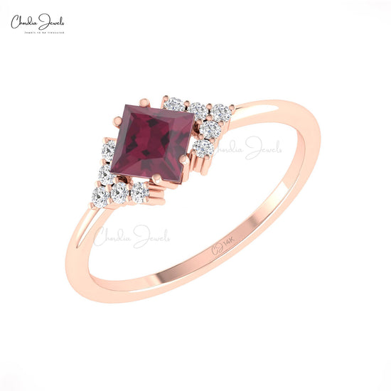 Rhodolite Garnet Proposal Ring