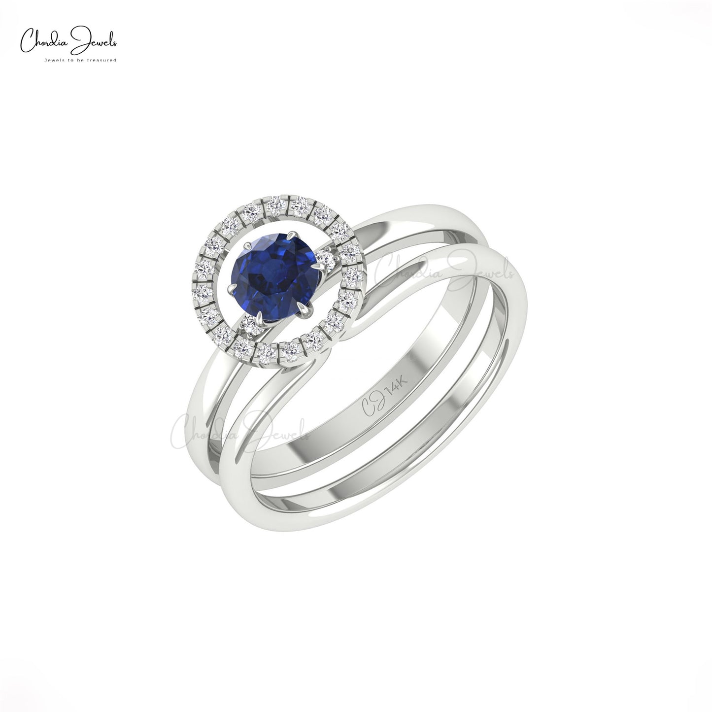 Blue Sapphire Stacking Ring