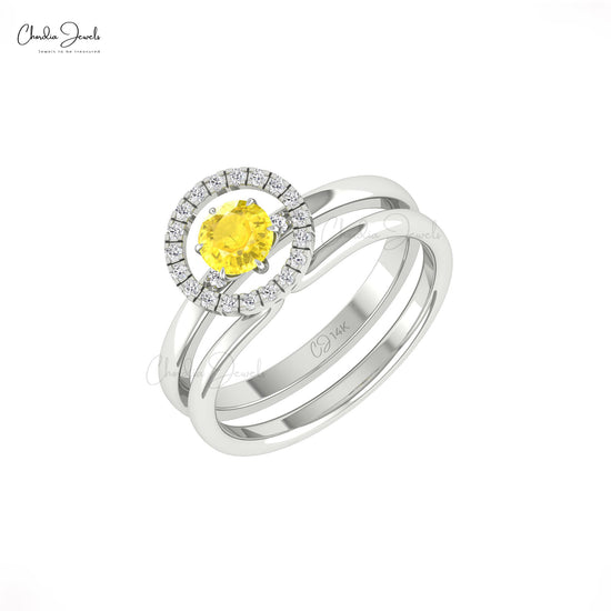 Genuine Yellow Sapphire Ring