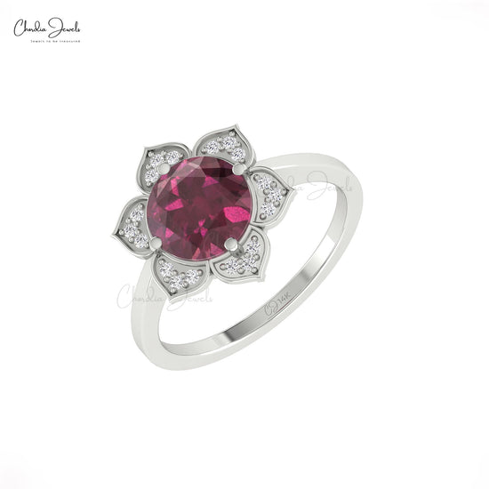 Floral Style Gemstone Ring