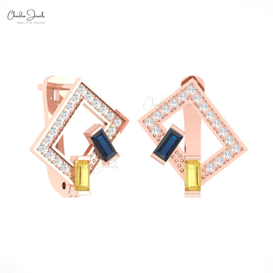 14k Gold Birthstone Earrings