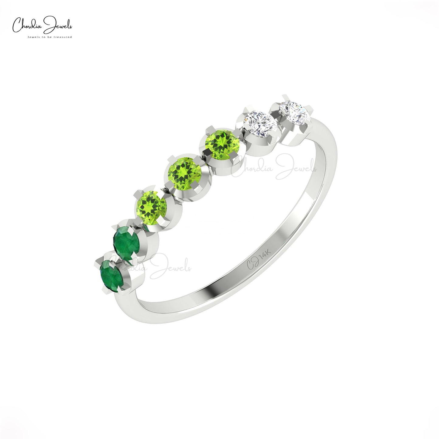 Delicate Dual Birthstone Ring