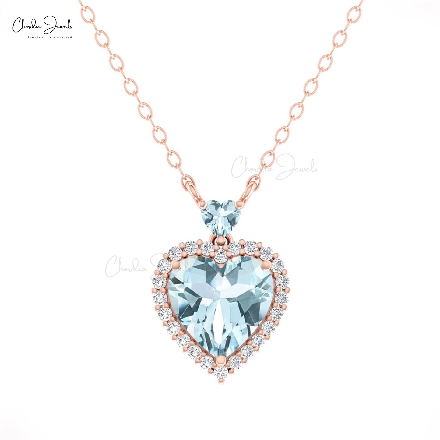 Halo Diamond Necklace For Her