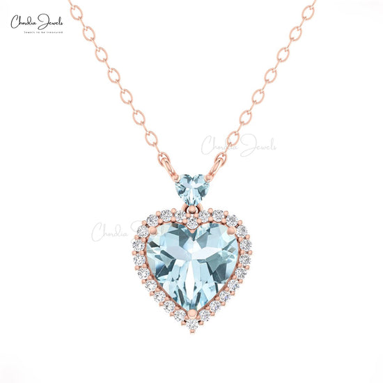 Halo Diamond Necklace For Her