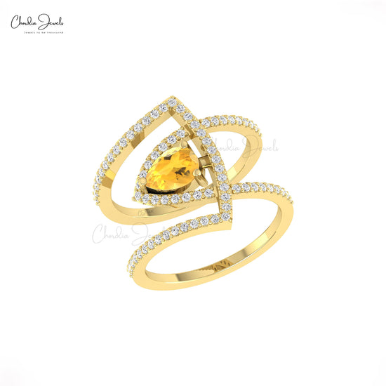 Genuine Citrine Ring