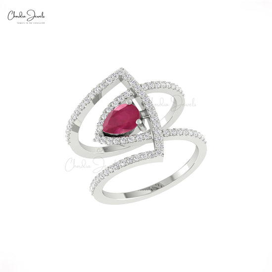 Burma Ruby Wedding Ring