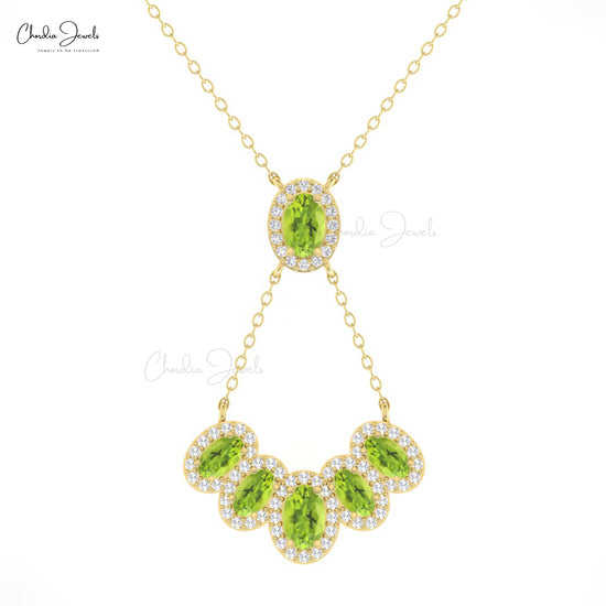 Green Peridot Necklace