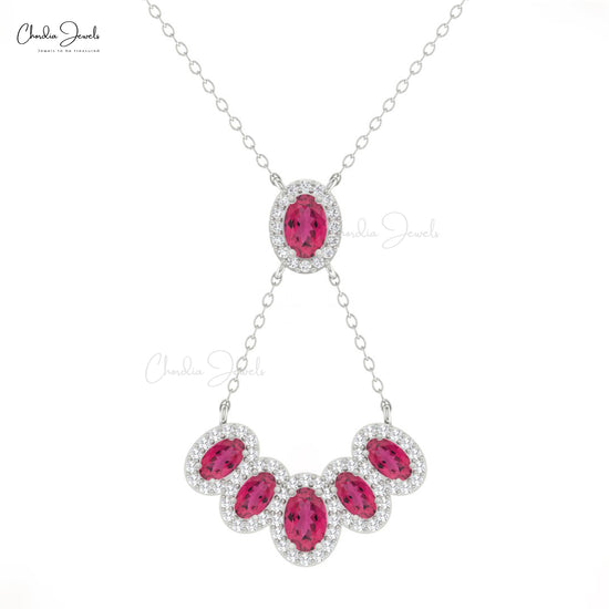 Halo Diamond Necklace For Women