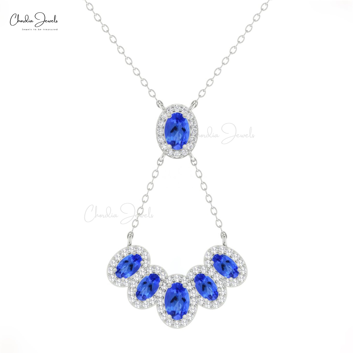 Blue Tanzanite Necklace