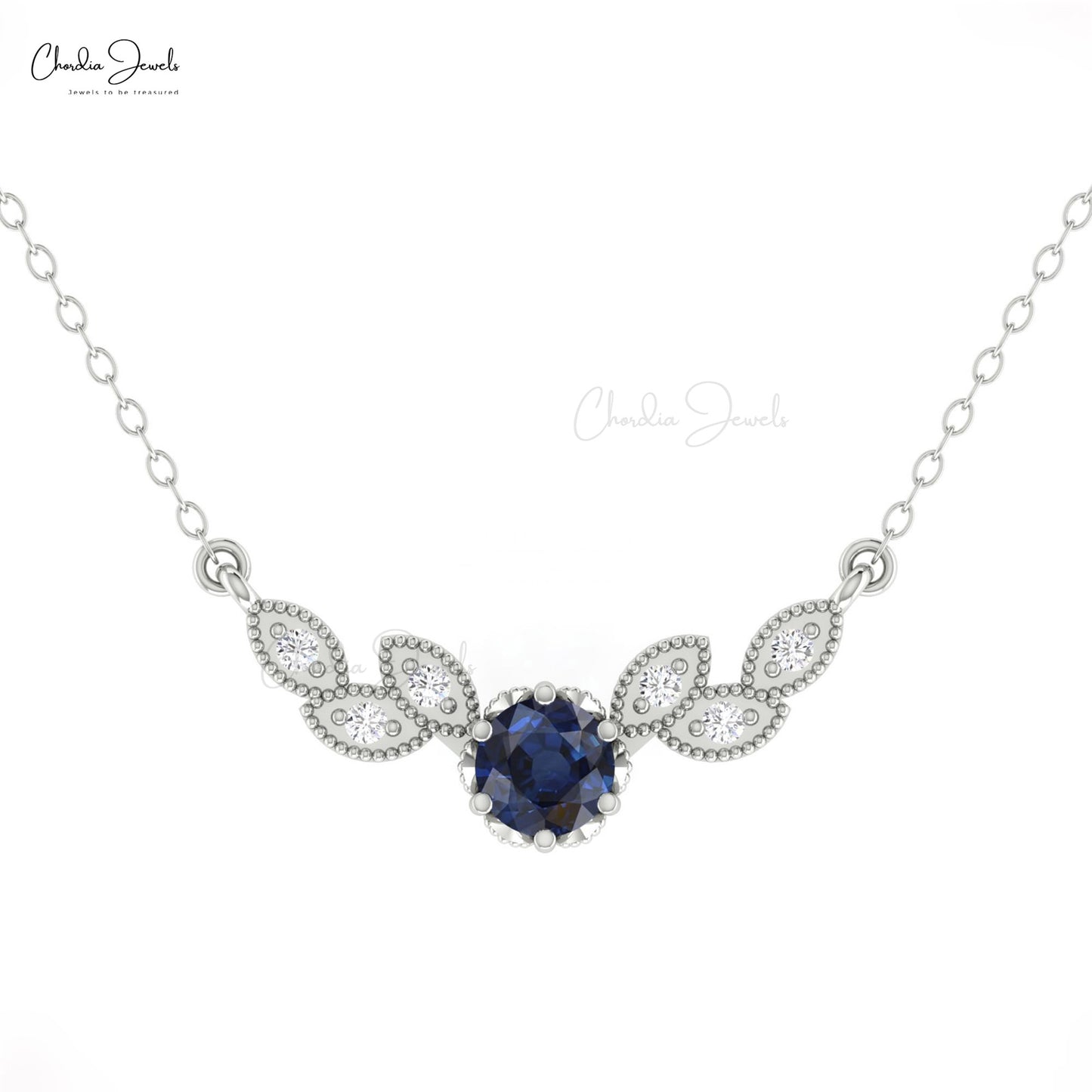 Real Blue Sapphire Necklace