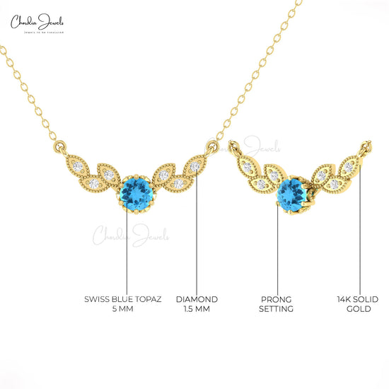  Diamond Leaf Wings Necklace
