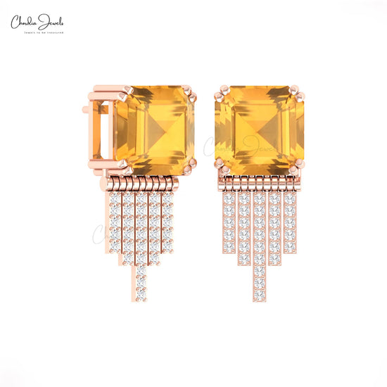 Natural Citrine Earrings